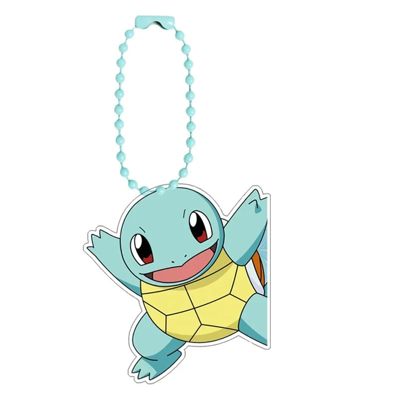 Pokemon Bulbasaur Squirtle Charmander Self-Control Acrylic Cartoon Key Buckle Pendant Anime Classics Game Collection Gift Toys