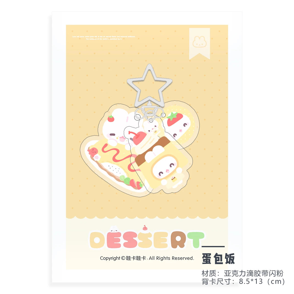 WAKAWAKA Charm Resin Acrylic  Phone Charm with Star Decal Book Phone Lanyard Keyring Keychain Wing Heart Phone Strap