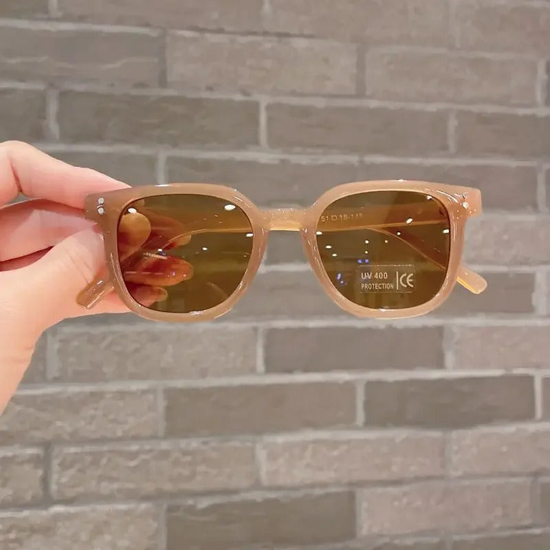 Children Sunglasses Vintage Square UV400 Sun Glasses Outdoor Cute Girl  Boy  Fashion Glasses Protection Classic Kids Sunglasses