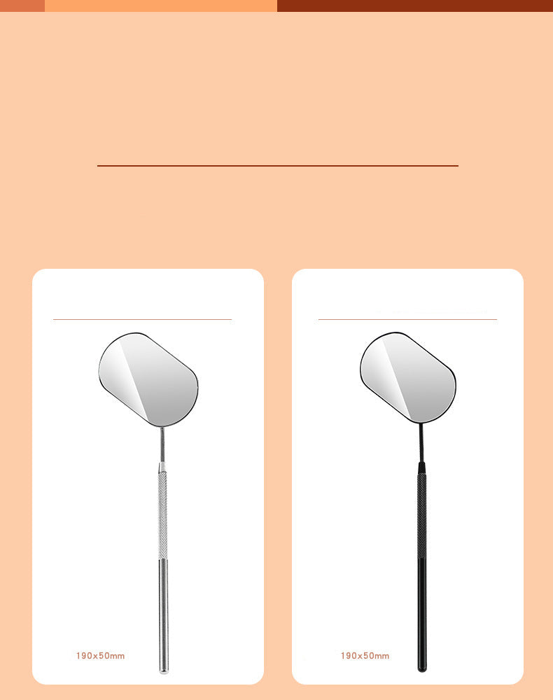 Hot-Selling Cross-Border Stainless Steel Grafting Flowering Auxiliary Tool Special Makeup Beauty Mirror Eyelash Inspection Mirror Eyelash Extensions