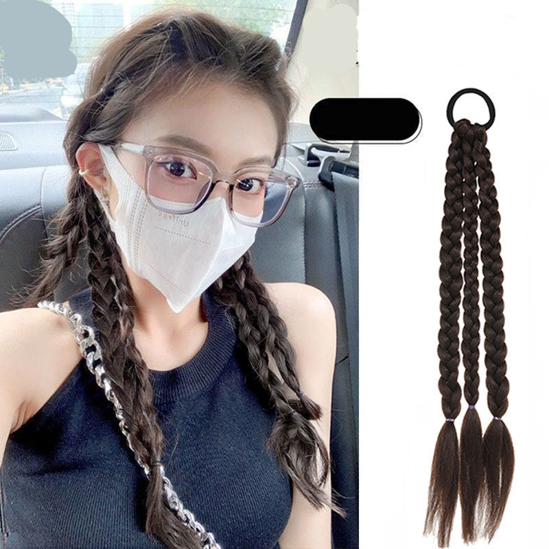 Colorful Ropes Boxing False Braids Hot Girl Sweet Cool Personality High-Temperature Fiber Handmade Braid Dreadlocks Source Factory in Stock Stable