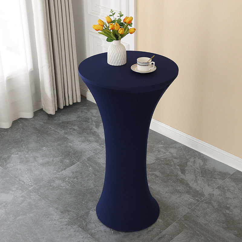 Elastic Cocktail Table Cover Table Skirt Bar Skirt Display Table Hotel Wedding Round Event Cloth High Table Cover