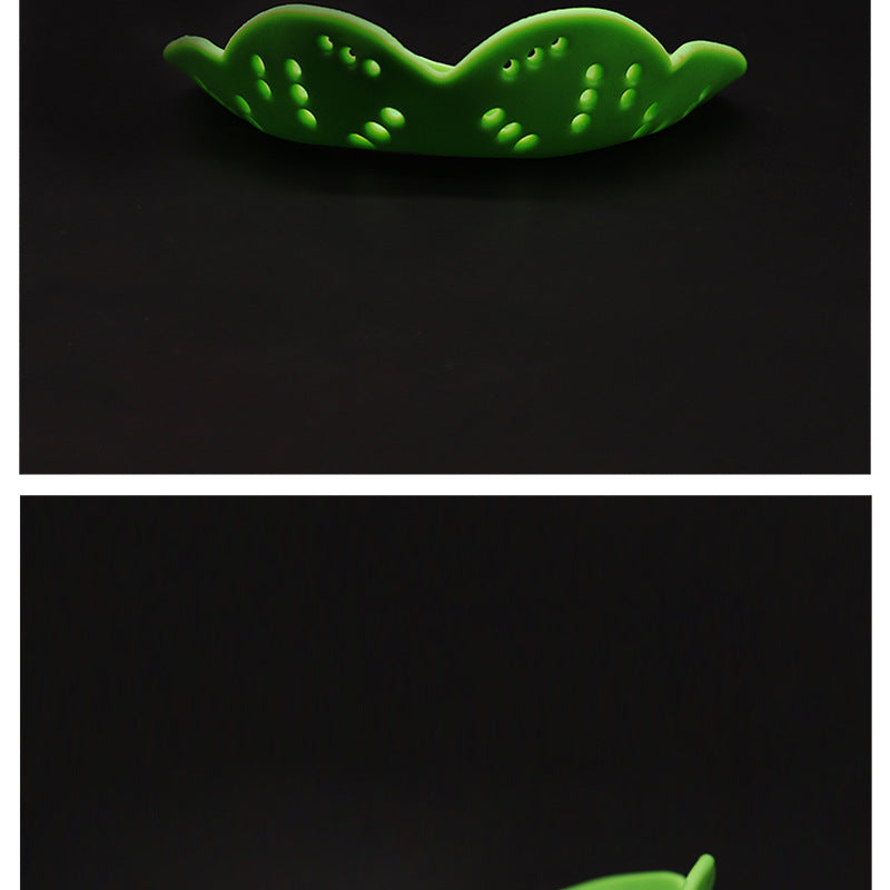 Cross-Border Hot Selling Adult Boxing Sanda for Basketball Training Tooth Socket Loop Shaping Single-Sided One-Piece Sports Mouthguard