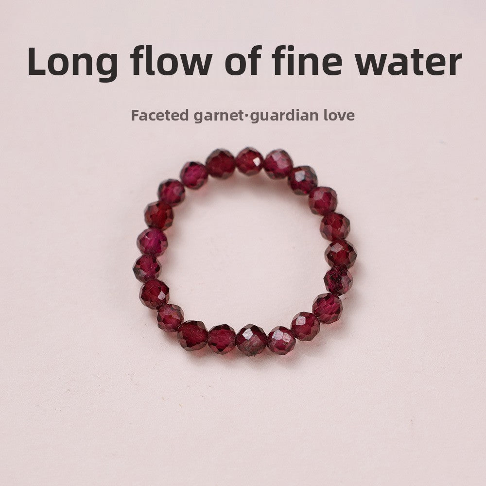 Natural Tourmaline Pixiu Ring Freshwater Pearl Garnet Crystal Stretch Good Luck Peach Blossom Rings