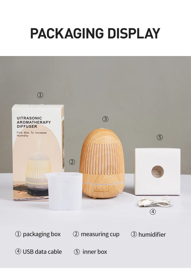 Air Humidifiers For Home Essential Oils Diffusers For Bedroom Purifier Tabletop USB Aroma Aromatherapy Machine Fragrance Lamp