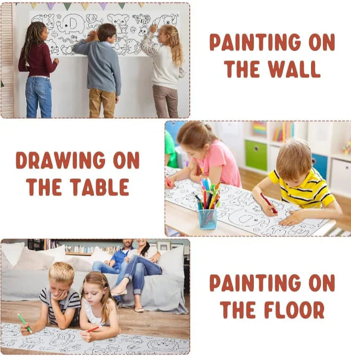 LittleDreamer Coloring Art Roll