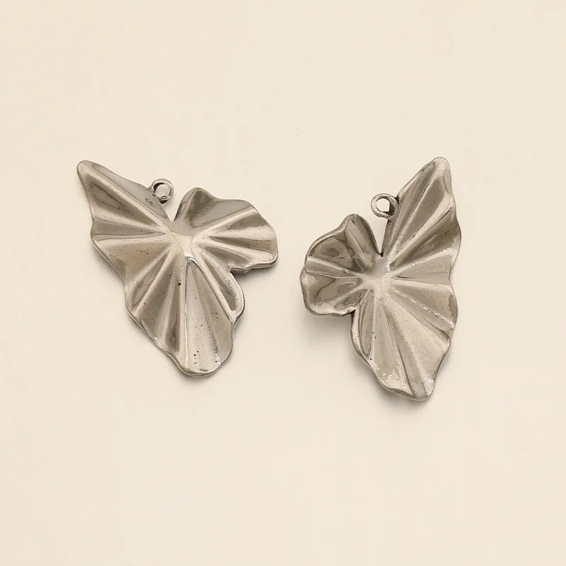 Cordial Design 24*35MM 50Pcs Pendant/Stainless Steel/Jewelry Findings & Components/Leaf Shape//Hand Made/DIY Earrings Making