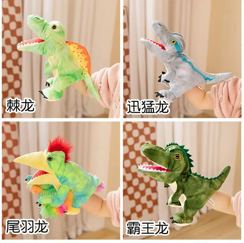 Stuffed Plush Dinosaur Toys Hand Finger Story Puppet Kawaii Dolls Educational Baby Toys Tyrannosaurus Rex Children Gift