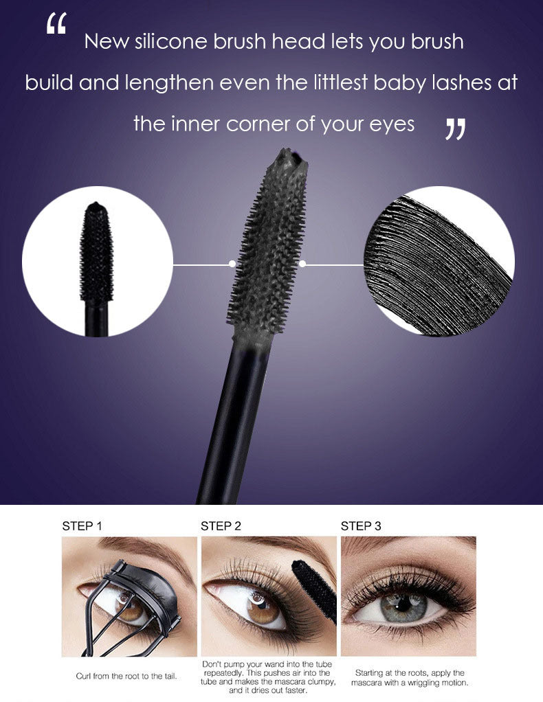Qiciy Cross-Border Hot Mascara Waterproof Thick Long-Lasting Natural Not Smudge Eyelash Base Cream Makeup Wholesale