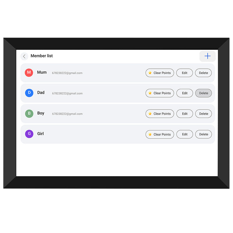 All-in-One Family Smart Calendar: Touch Screen Wall Display w/ Desk Stand - Sync Schedules, Chores, Photos & Videos via App| Never Miss an Event!"