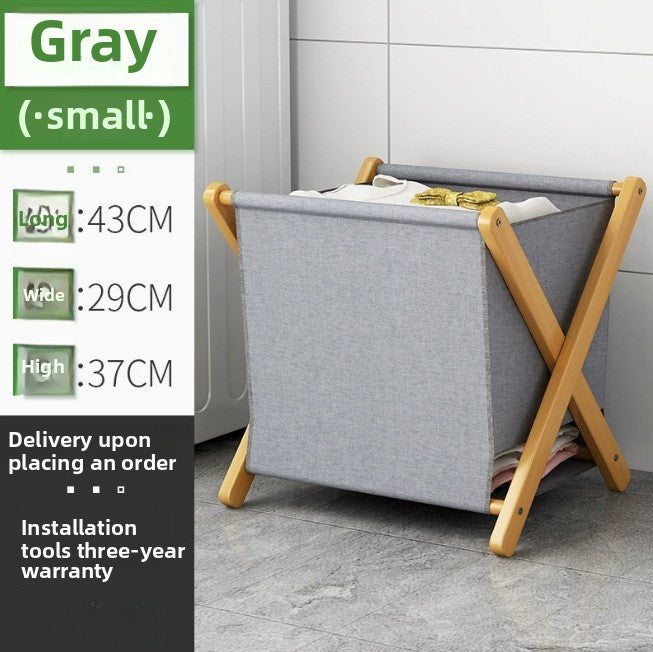 Storage Box Organizer Box Storage Box Light Luxury Clothes Storage Bag Home Daily Use Bamboo Frame