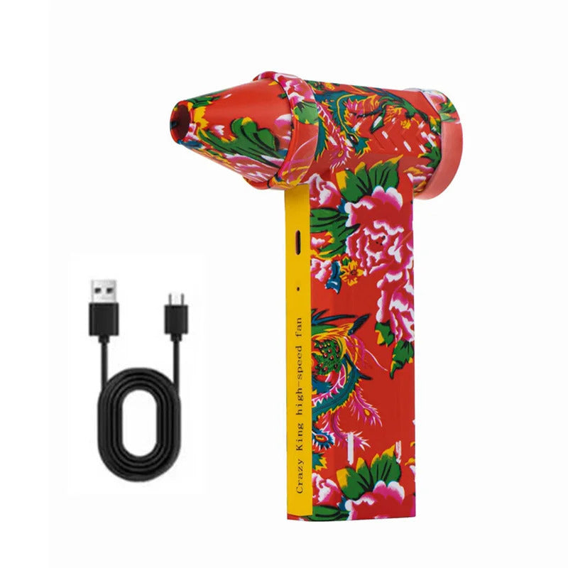 New 360000RPM Electric Air Blower Turbo Jet Fan Brushless Motor High-Speed Turbo Violent Fan USB Charge Powerful Dust Blower