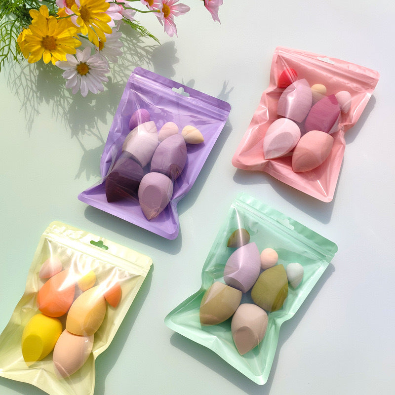 Cross-border Hot-Selling Beauty Sponge Egg Box Internet Celebrity Gradient Sponge Cushion Puff Makeup Tool Genuine Dry and Wet Dual Use