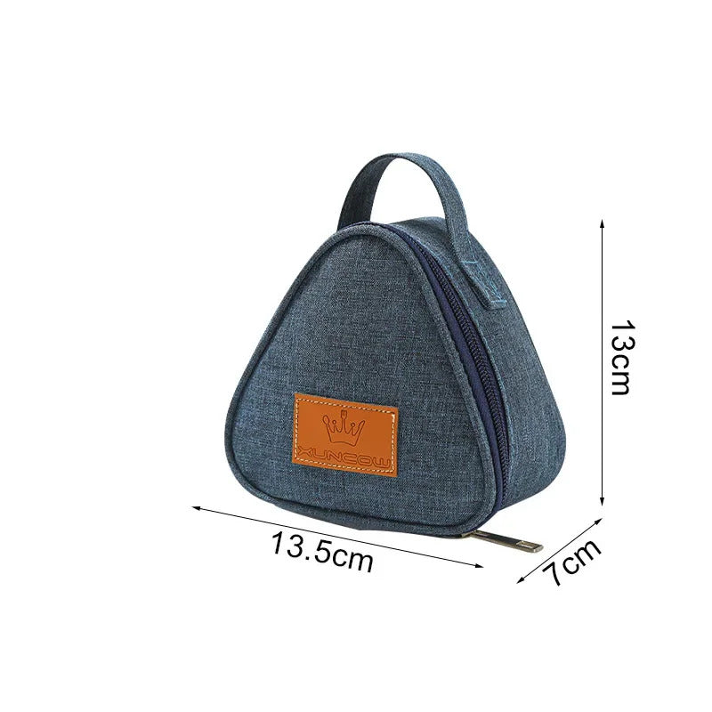 New Triangular Insulation Bag Mini Aluminum Foil Student Rice Ball Bag Cute Portable Lunch Box Outdoor Lunch Bag