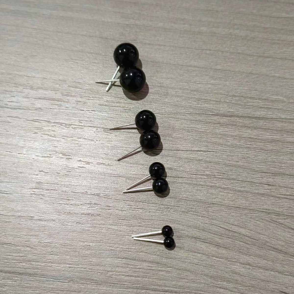 S925 Imitation Silver Needle White Round Pearl Earrings Simple New Year Festive Red Earrings Pearl Studs