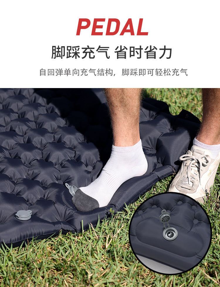 Thickened Outdoor Foldable Portable Tent Nap Mat Ground Mat Moisture-proof Mat Single Double Egg Nest Mat Inflatable Mat