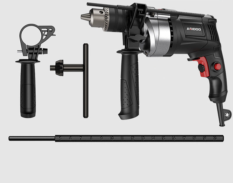 Electric Hand Drill 220V Impact Drill Household Punching Multifunctional Electric Switch Electric Screwdriver Tool Small Pistol Electric Drill