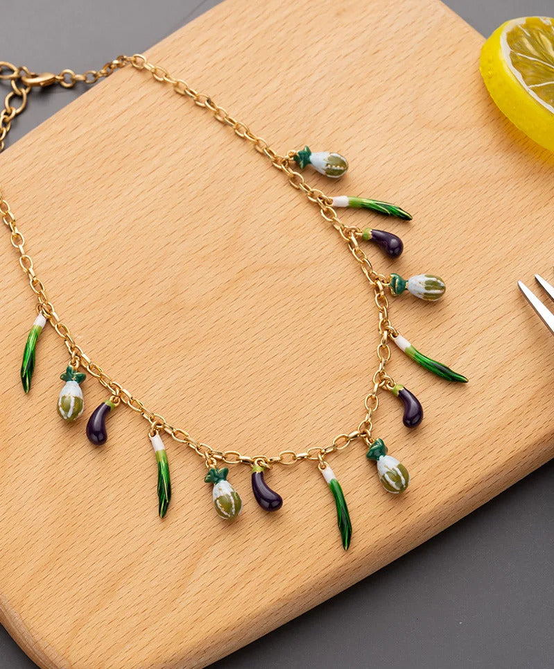 red Pepper Necklaces for Women Multilayer Collar Chain Verse Christian Jewelry 18K Gold Choker Plated/Stainless