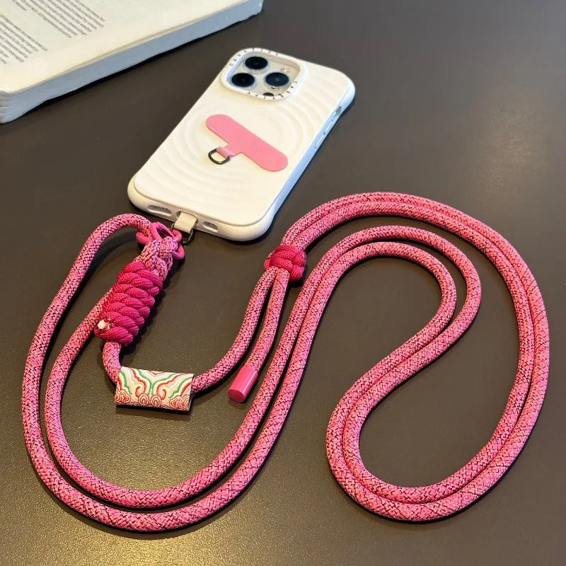 Retro Mobile Phone Straps Adjustable Long Crossbody Lanyard Neck Rope Band Shoulder Cord Anti Loss Rope Dual-purpose Hang Chain