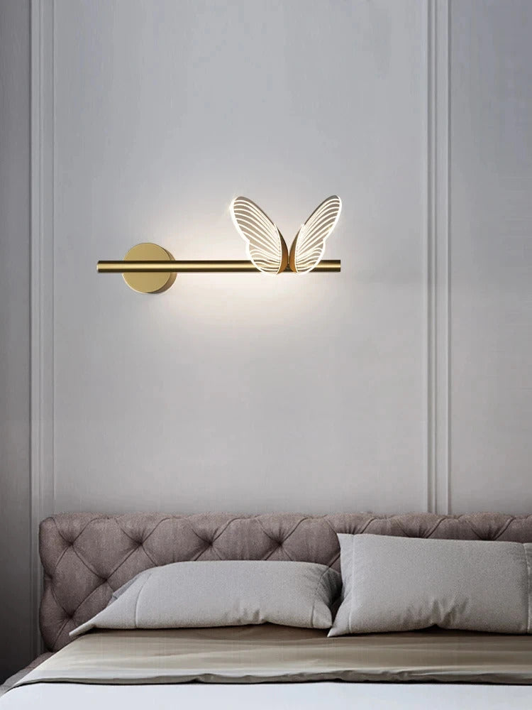 Butterfly LED Wall Lamp Indoor Lighting For Home Living Room Decoration Bedroom LED Night Lights Bedside Lamps