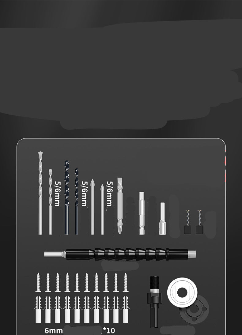 Electric Hand Drill 220V Impact Drill Household Punching Multifunctional Electric Switch Electric Screwdriver Tool Small Pistol Electric Drill