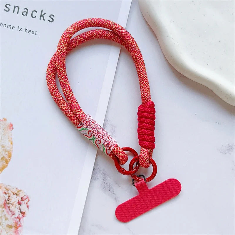 Cute Mobile Phone Lanyard Hanging Decoration Can Be Carried Twist Rope Anti-loss Pendant Fashion Strong Wrist Short Straps Band