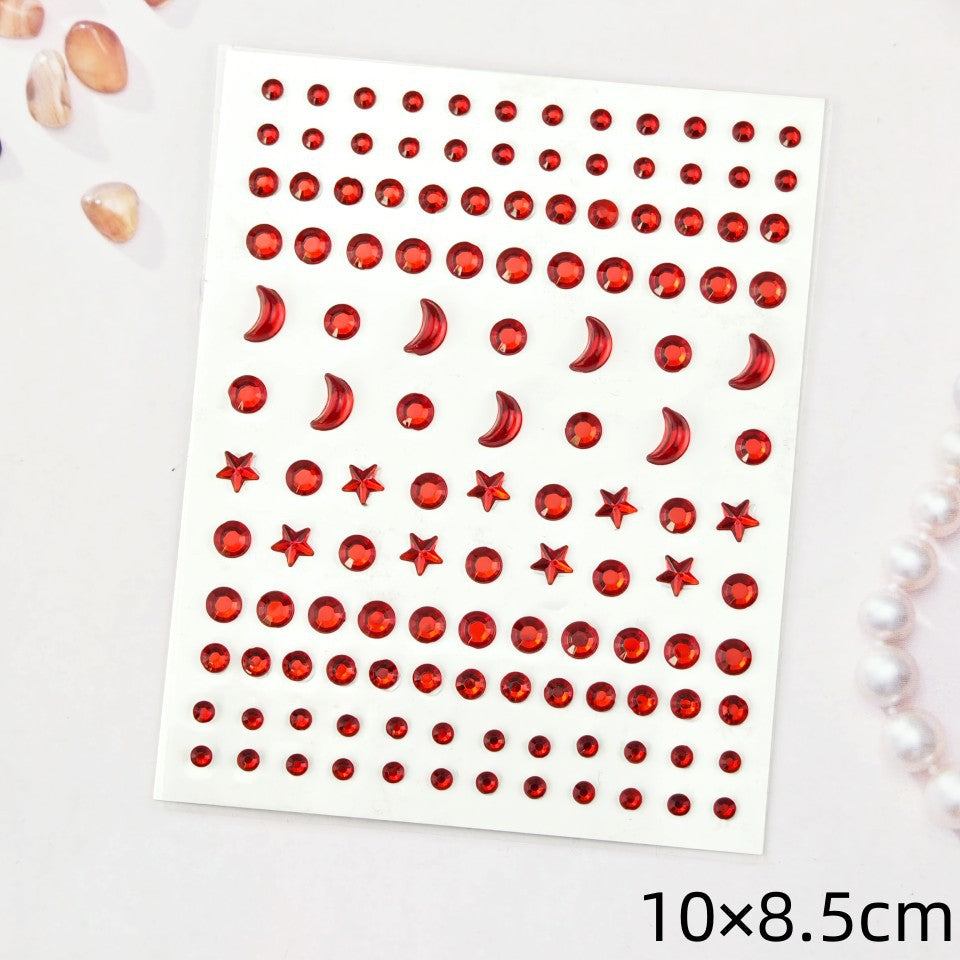 Glitter Gradient Butterfly Wing Tattoo Eye Corner Face Stickers Children's Eye Makeup DIY Stickers Fish Scale Performance Catwalk
