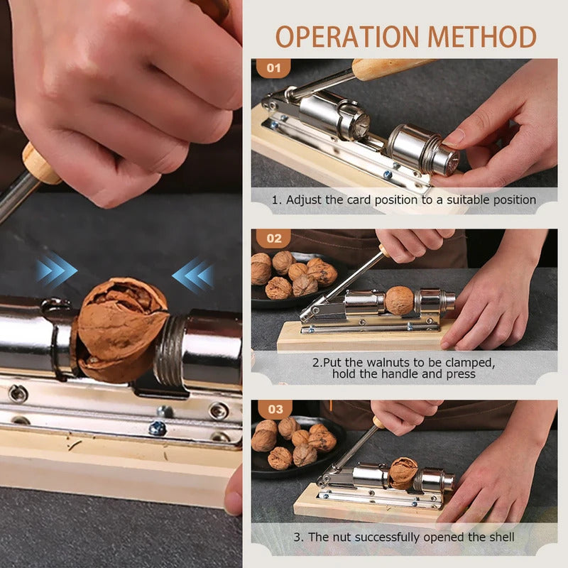 Manual Nut Cracker Stainless Steel Mechanical Sheller Kitchen Tools Pecan Filbert Walnut Nutcracker Fast Opener Nutcracker Clamp