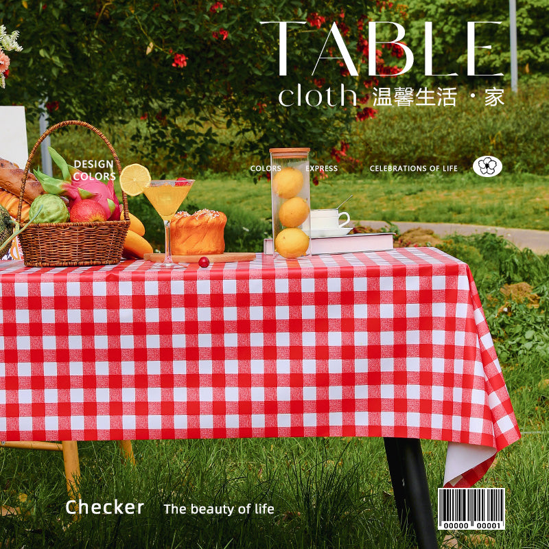 Outdoor Egg Roll Table Tablecloth Camping Picnic Table Mat Outdoor PVC Disposable Tablecloth Stall
