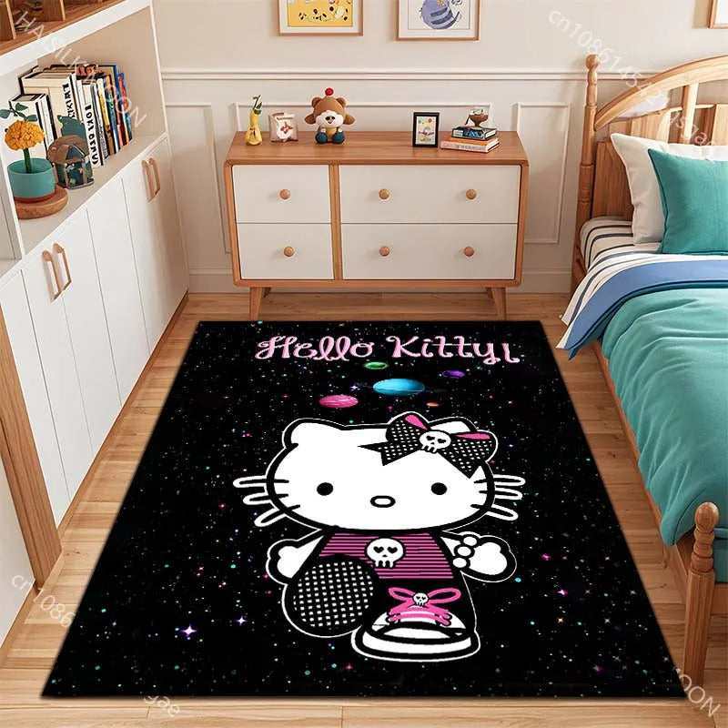 Kawaii Sanrio Hello Kitty Print Carpet for Bed Room Home Decor Children's Crawling Mat Doormat Living Room Rugs Sofa Floor Mat
