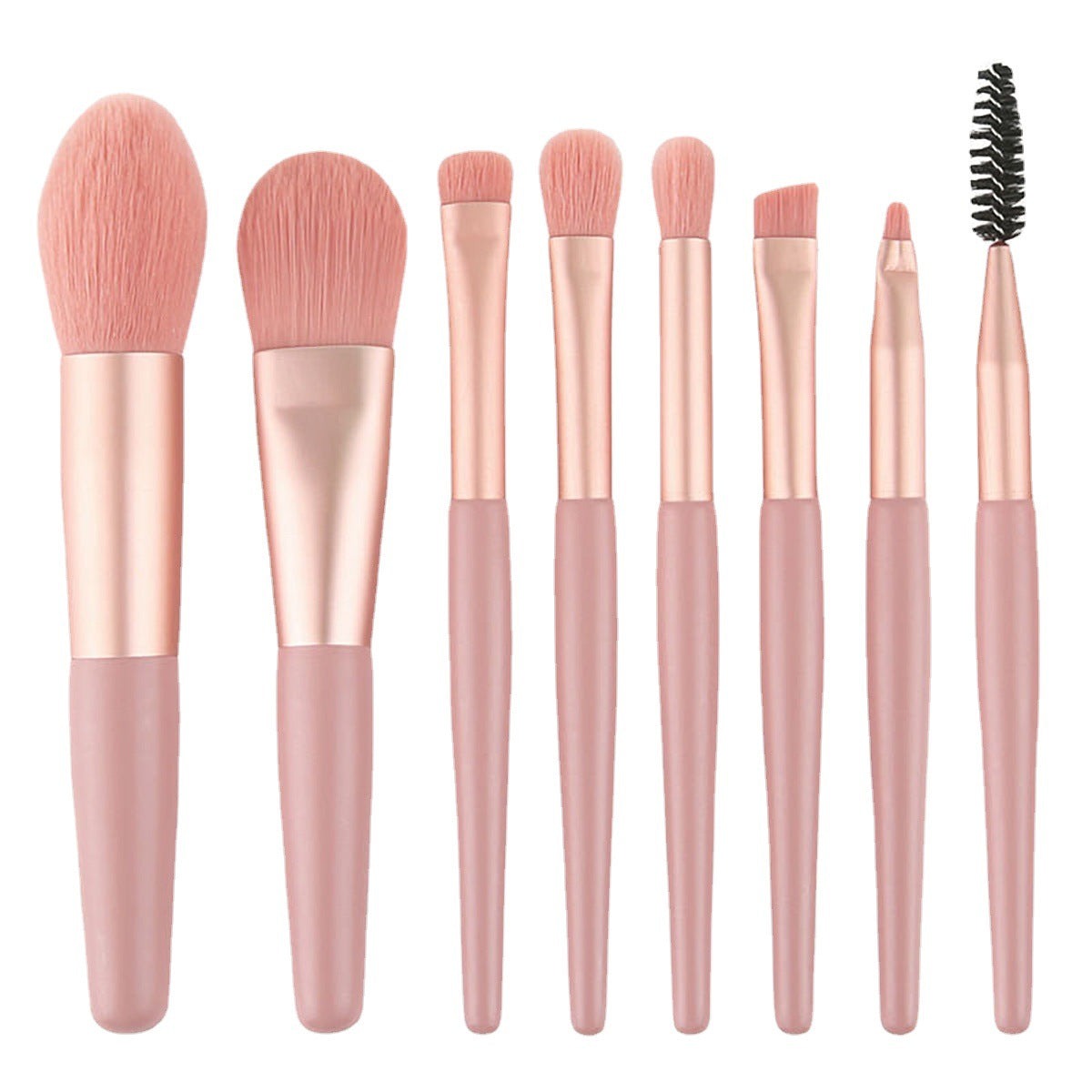 Makeup Brush Full Set of 8 Beginner Travel Brushes Eye Shadow Brush Blush Brush Convenient Full Set of Makeup Tools Brushes