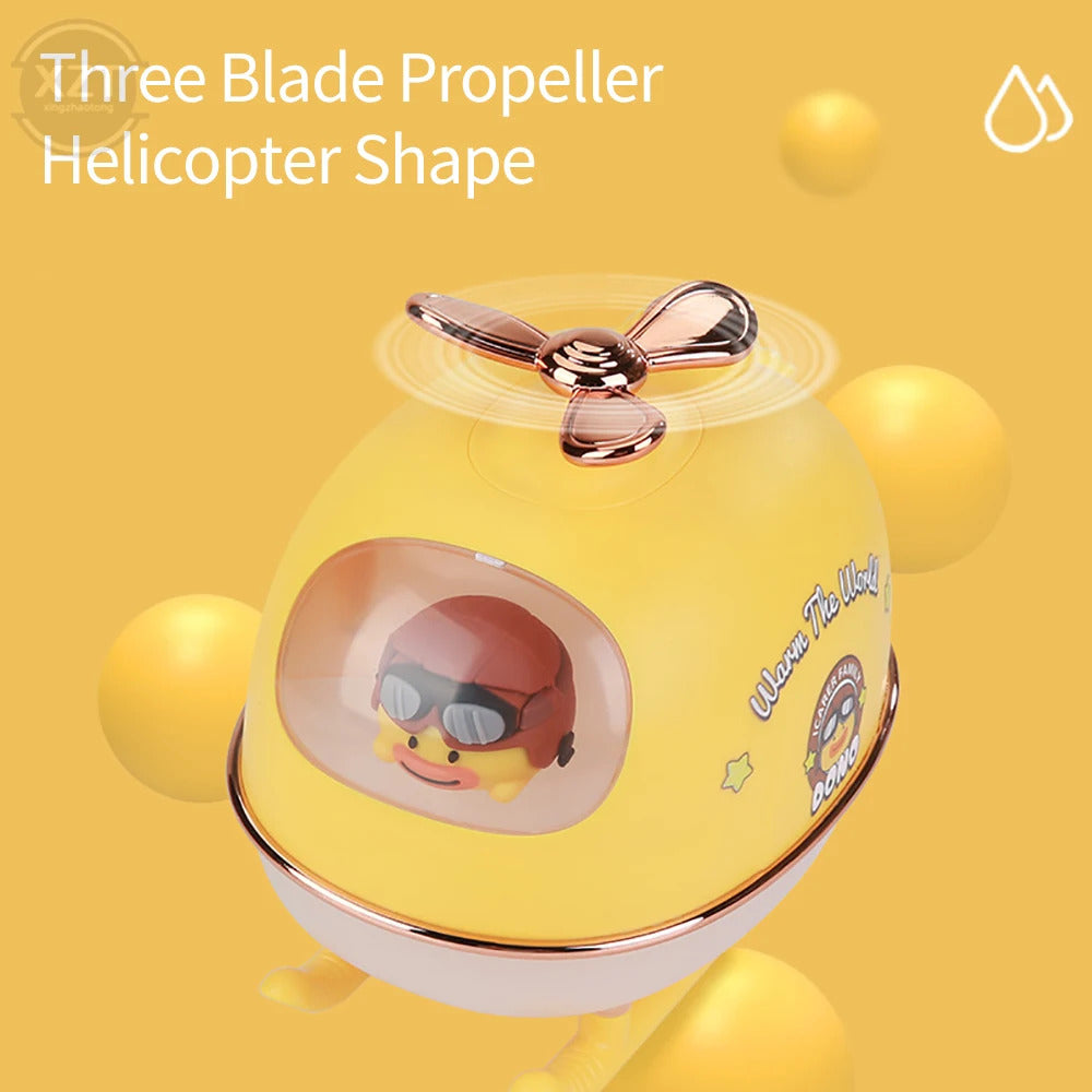 Creative Helicopter Mini Air Humidifier Office Home Room Aromatic Ultrasonic spray Cute Favorite Desktop Humidifier Aromatherapy