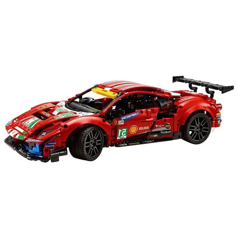 TECHNICAL 488 GTE Ultimate MOC Race Car Building Set 1684PCS Advanced Engineering Model STEM DIY Vehicle Bricks 42125
