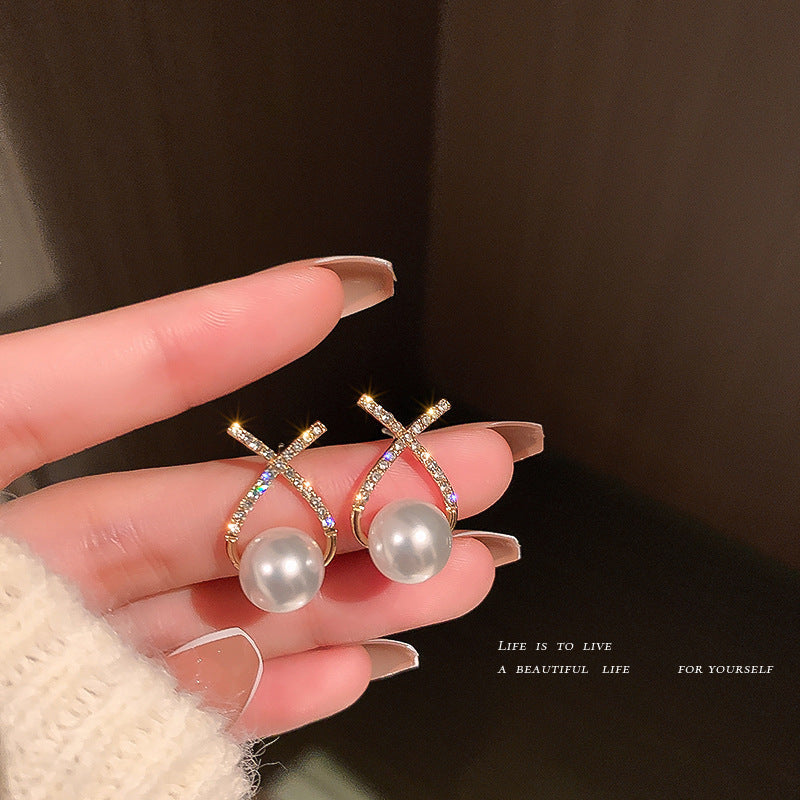 Vintage Earrings Fashion Versatile Ear Jewelry Niche Light Luxury High-end Accessories