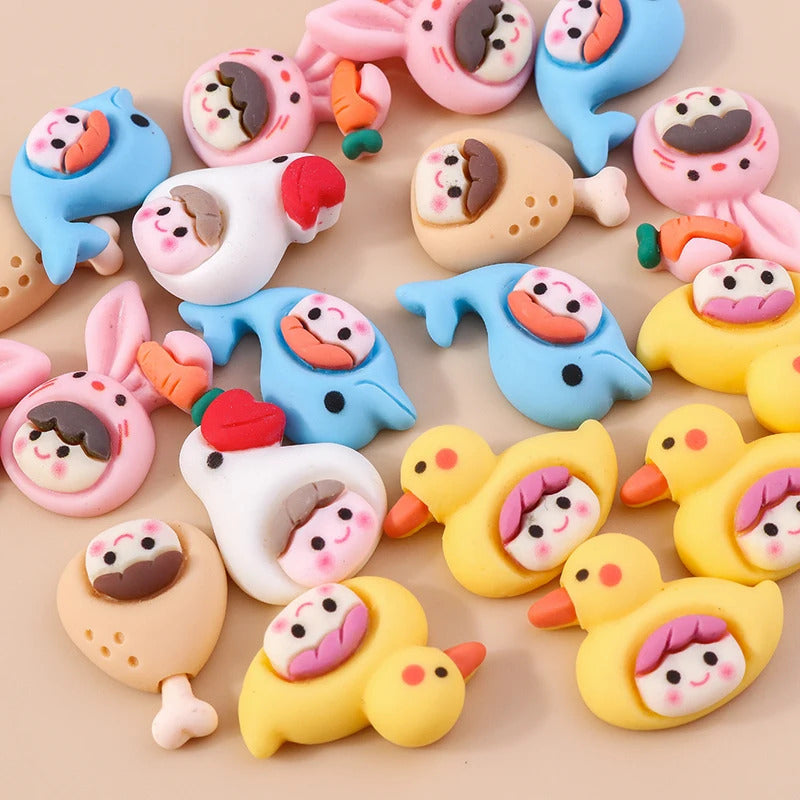 Leslie Random Mix 10pcs Cute New Miniature Dollhouse Simulated Food Snacks Mini Bread Cake for Girls BJD Doll Kitchen Toys