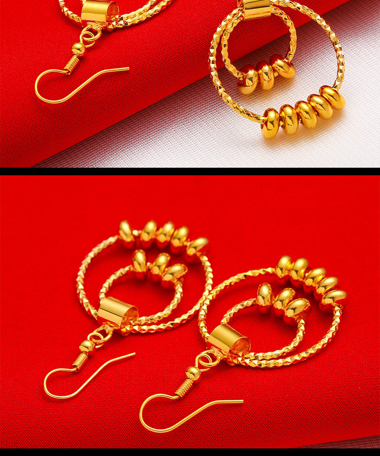 Shagin Women's Large Earrings Fashion Large Women's Earrings Transfer Beads