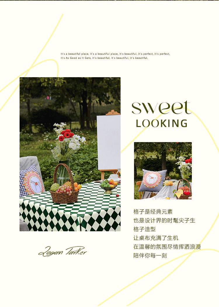 Outdoor Egg Roll Table Tablecloth Camping Picnic Table Mat Outdoor PVC Disposable Tablecloth Stall