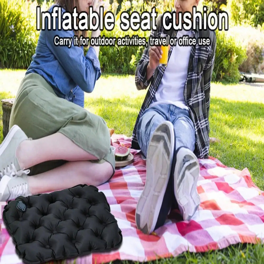 Air Cushion Premium Seat Cushion Waterproof Wear-resistant Comfort for Airplane Car Seats Quick Inflate/deflate Ultimate Air
