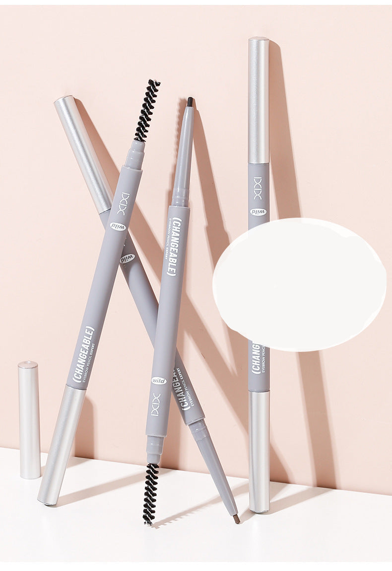 Makeup Xixi 3D Contour Mist Eyebrow Pencil Natural Color Definition Waterproof Smudge-proof Dual-ended Eyebrow Pencil