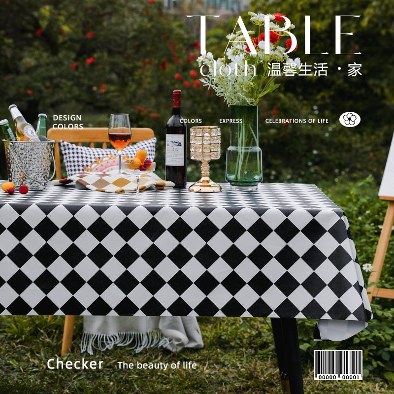 Outdoor Egg Roll Table Tablecloth Camping Picnic Table Mat Outdoor PVC Disposable Tablecloth Stall