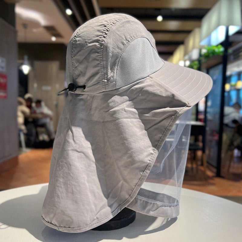 Outdoor Anti Mosquito Hat Summer Anti UV Sun Protective Fishing Cap Breathable Mesh Face Cover Camping Hiking Insect Proof Hat