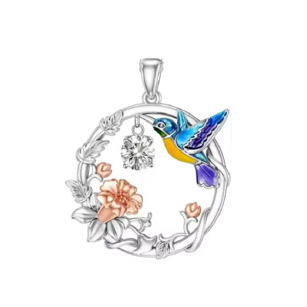 New 925 sterling silver hummingbird swallow pendant bead decoration Fit original European bracelet jewelry DIY women's jewelry