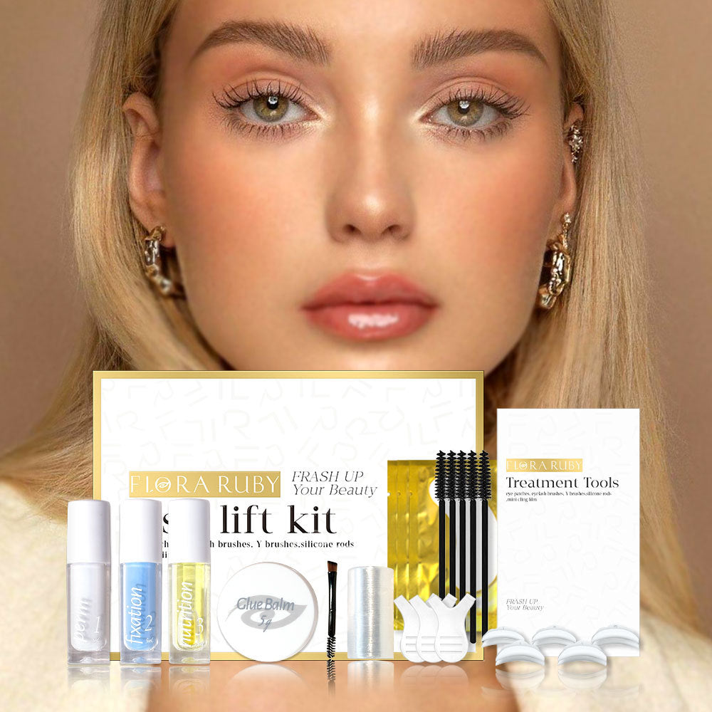 Cross-Border European and American Eyelash Curling Kit Keratin Lash Lift Barbie Long-Lasting Curling Eyelash Enhancing Beauty Tool Manufacturer