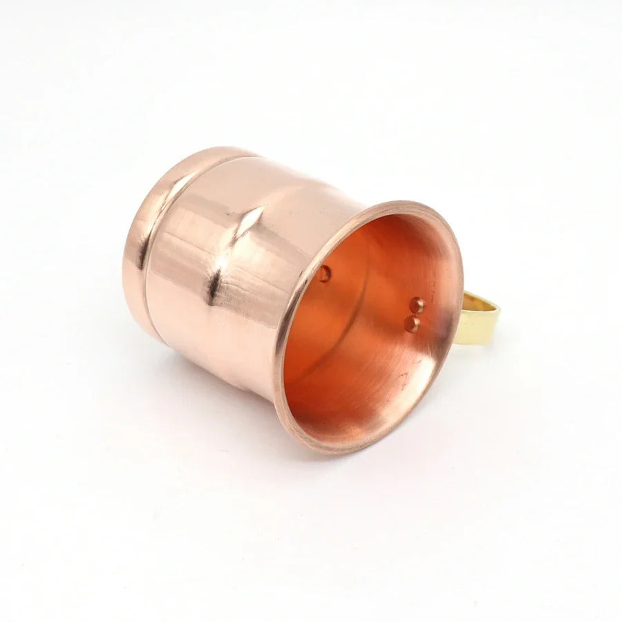 1PCS Pure Copper Beer Cup Handcrafted Moscow Mule Milk Cup Drinkware Coffee Cup