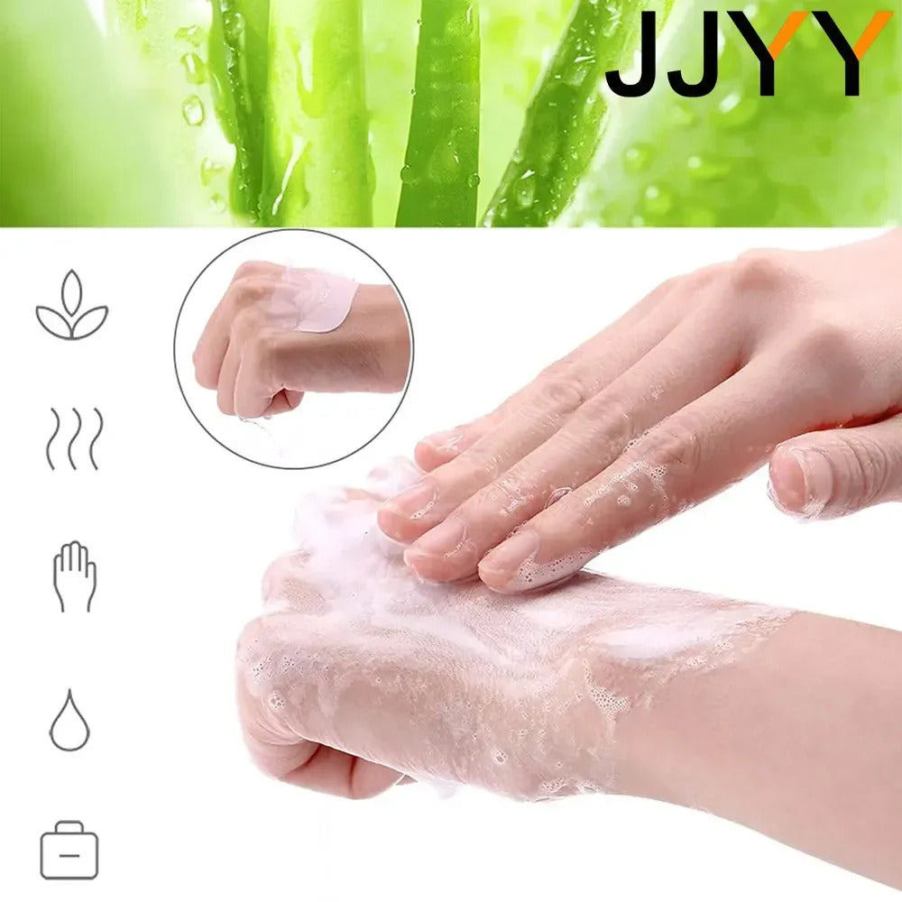 Mini Travel Soap Sheets 50pcs Portable Disposable Soap Paper Handy Cleaning Tool for Home Bathroom Essentials