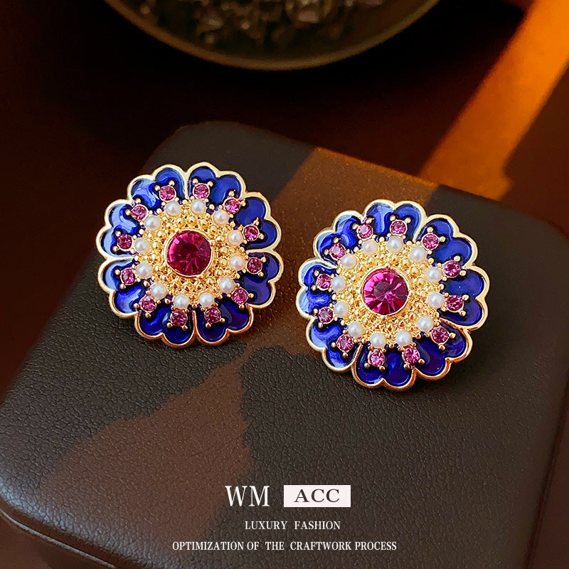Vintage Earrings Fashion Versatile Ear Jewelry Niche Light Luxury High-end Accessories