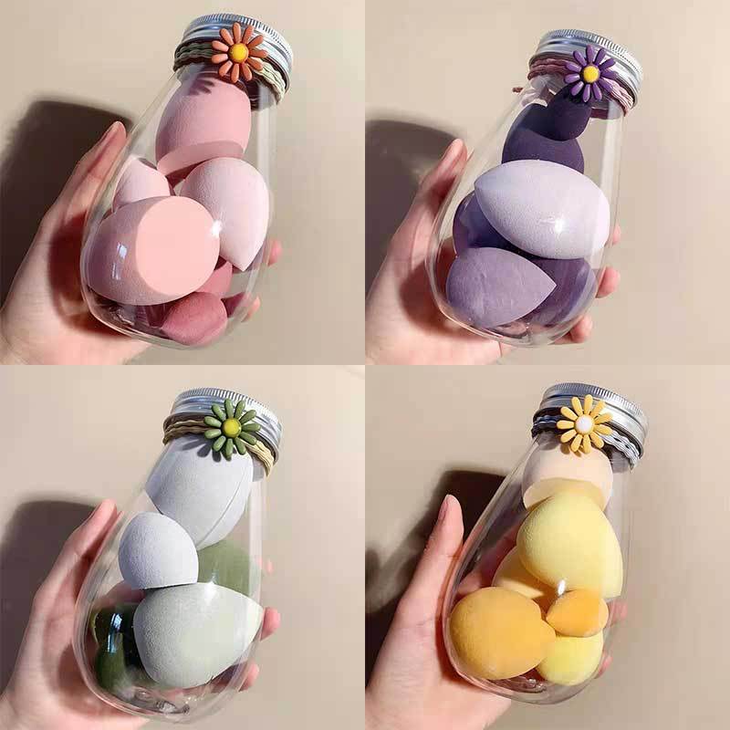 Cross-border Hot-Selling Beauty Sponge Egg Box Internet Celebrity Gradient Sponge Cushion Puff Makeup Tool Genuine Dry and Wet Dual Use