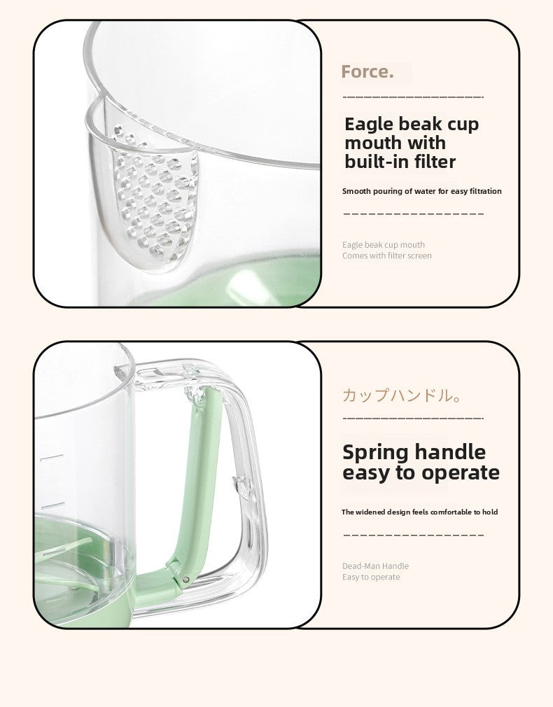 Multifunctional Egg Beater Cup Household Egg Whisk Cream Mixer Manual Foam Beater Egg Beating Stick Baking Large Capacity