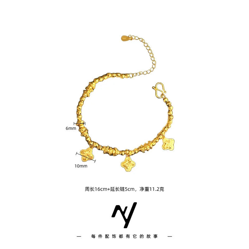 Ladies' Women's Bracelet Jewelry Fashion Gold Store Same Style Gold 9999 24K real gold