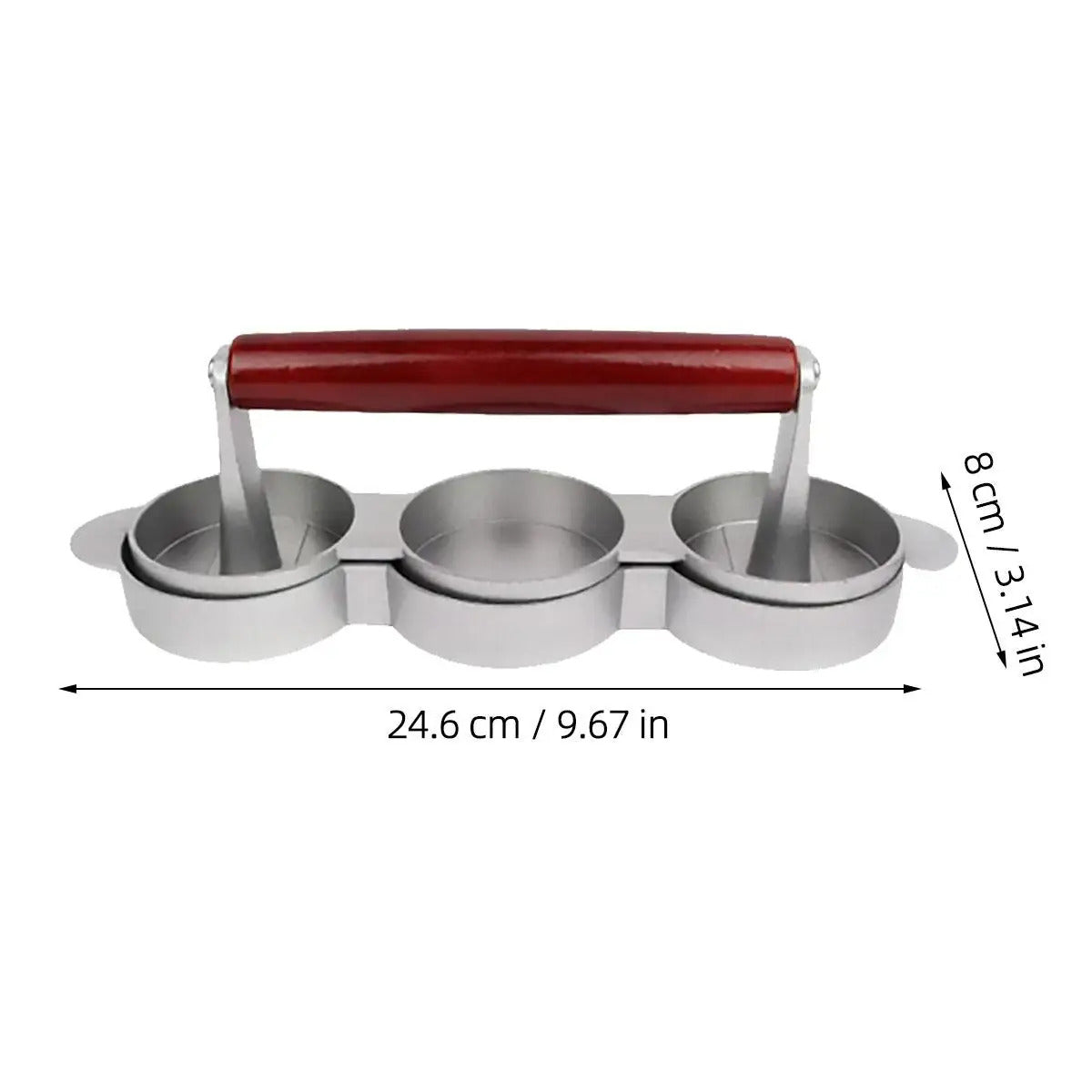 Hamburger Press Mold Meat Maker Smash Patty Shaper Mini Molds Non Stick Coating Durable Aluminum Alloy Kitchen Bar Tool